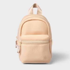 All In Motion - 8.5” Neoprene Mini Backpack Cream - Water-Resistant - NWT